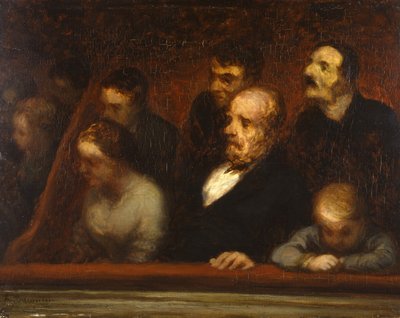 The Loge, c.1857 by Honoré Daumier